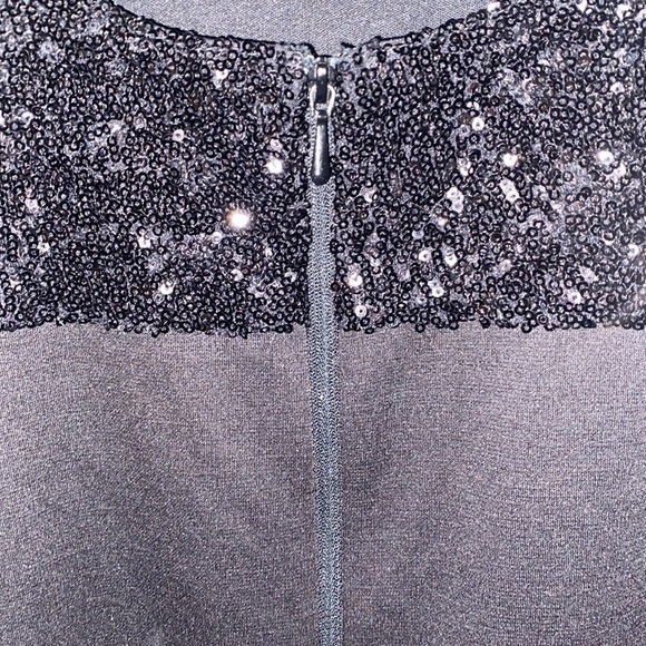 Asos sequin strappy midi dress in black - Picture 7 of 14